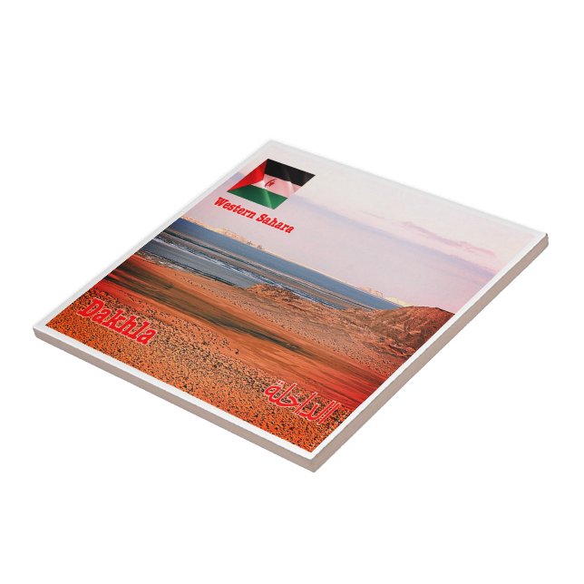 H003 DAKHLA, Westerna Sahara, Afrika Kakelplatta (Sidan)