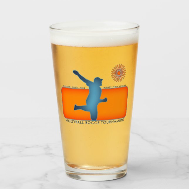 H21-Logotyp Pint Glass Glaskopp (Framsida fylld)