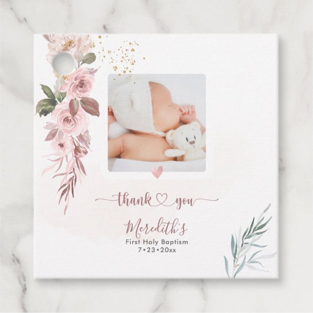 H2 Dusty Ro Birth Announcement Shower Tack Gåvor Etiketter (Framsida)