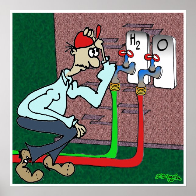 H2- och O-kranar Poster (Framsidan)