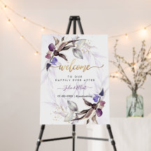H2 Rustik Dammlila Mauve Eukalyptus Välkommen