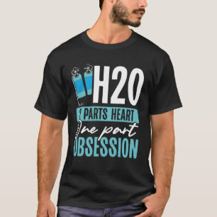 H2o 2-delar Heart En del Obsession Swimming T Shirt