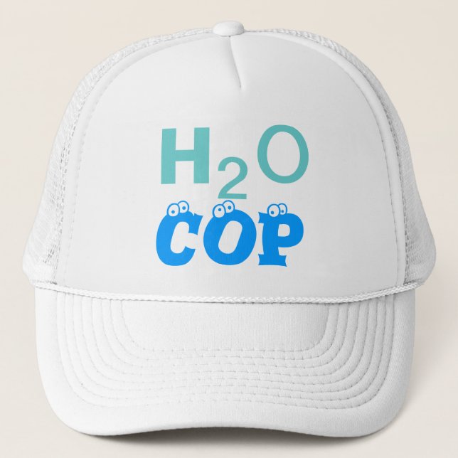 H2O COP - Anpassade Cap Truckerkeps (Framsida)