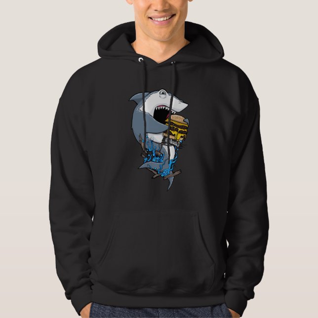H2O Delirious Hungrig Shark Manar Hoodie (Framsida)