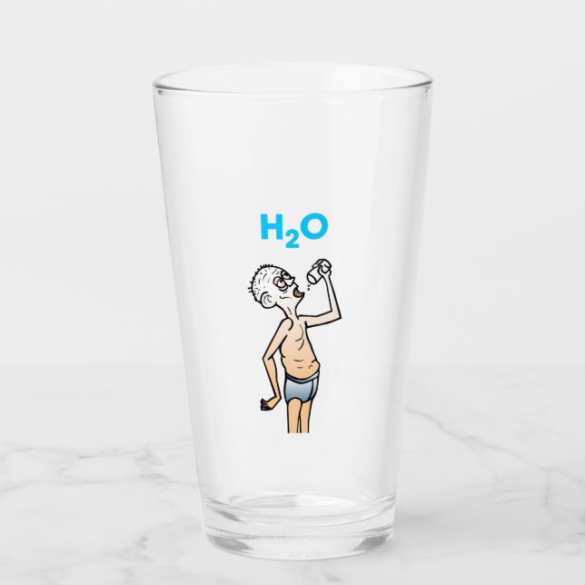 H2O Den törstige mannen glas (Framsida)