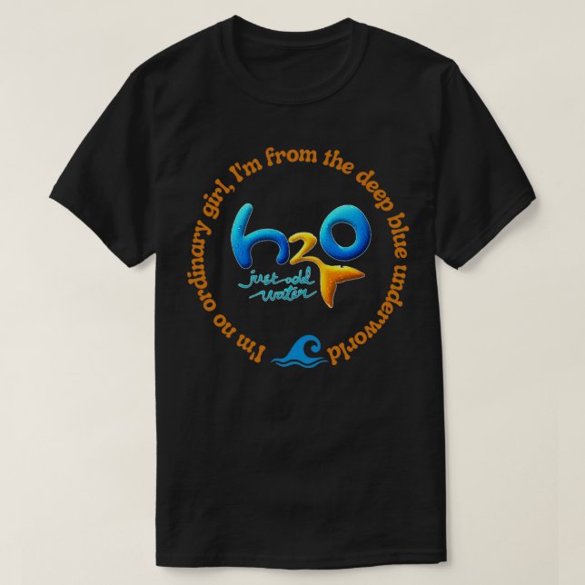 H2O lägg bara till vatten ix27m, ingen vanlig flic T Shirt (Design framsida)