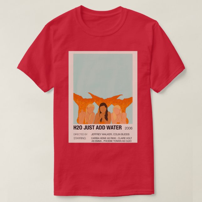 H2O lägg bara till vatten trio T Shirt (Design framsida)