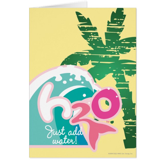 H2O-logotyp Hälsningskort (Framsidan)