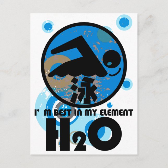 H2O_SWIMMER VYKORT (Framsida)