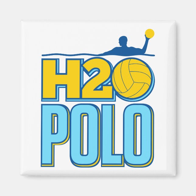 H2O Vatten Polo Magnet (Framsidan)