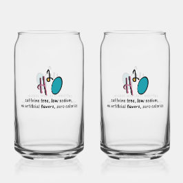 H2O Zero Calories Glass