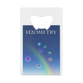 H2Ometry - Strukturerat vatten Kreditkort Flasköppnare