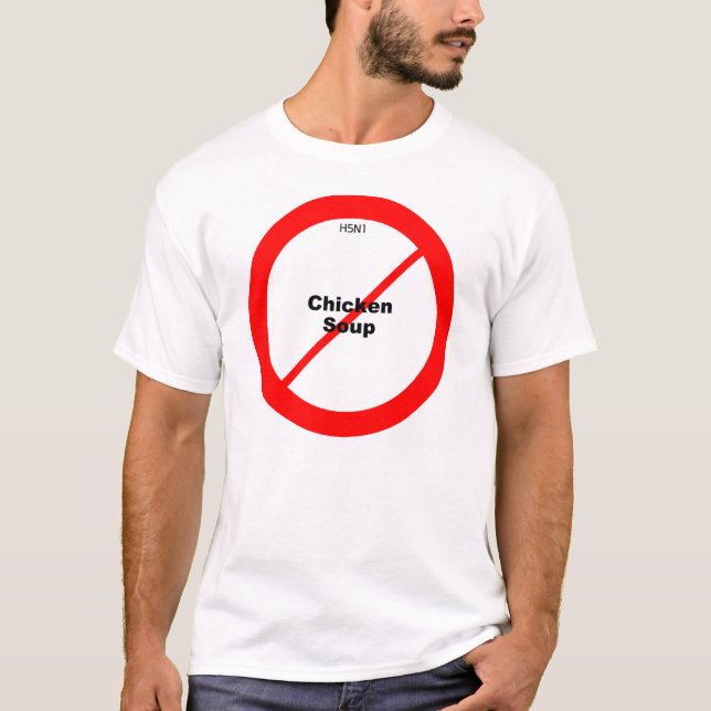 H5N1 ingen feg soppa T-shirt (Framsida)