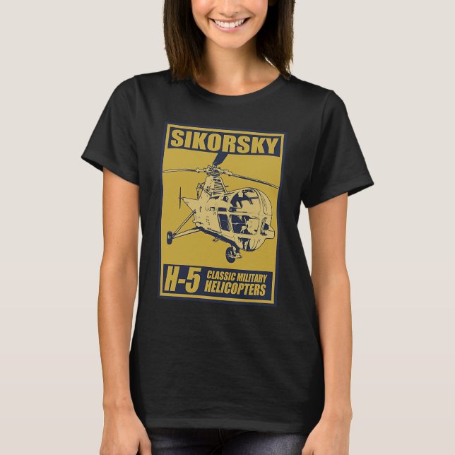 H 5 Helikopter T Shirt (Framsida)