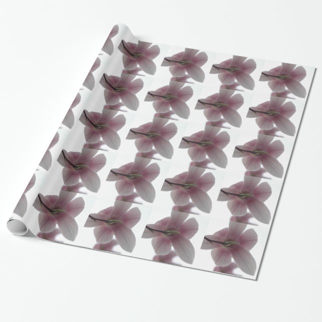 H.A.S. Arts Magnolia mönster Wrapping Papper Presentpapper (Utrullad)