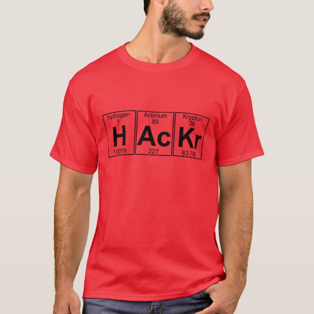 H-Ac-Kr (full hackr) - T Shirt (Framsida)