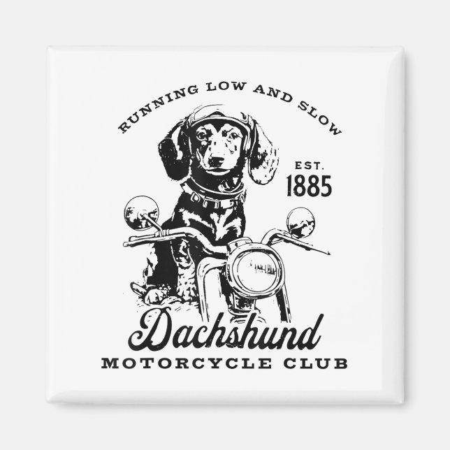 H&amp;h New Life Clothing Uni-adults Dachshund Mot Magnet (Framsidan)