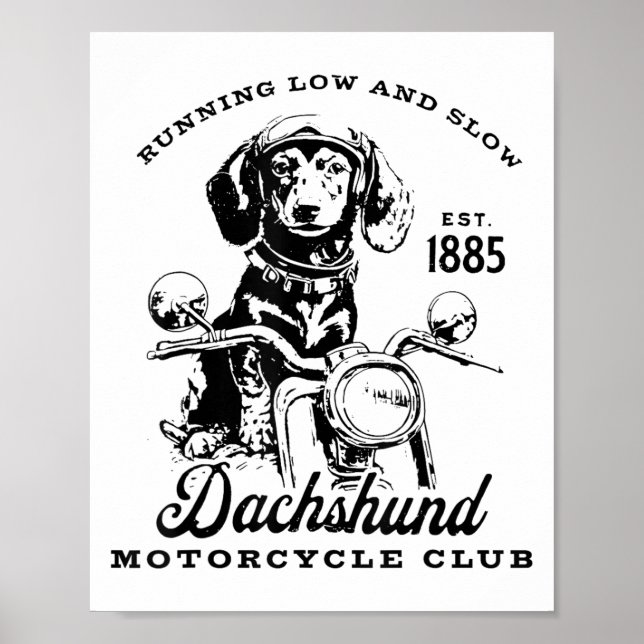 H&amp;h New Life Clothing Uni-adults Dachshund Mot Poster (Framsidan)