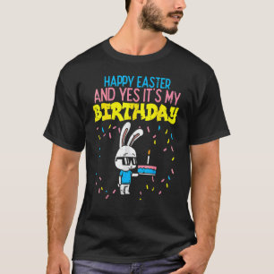 H Appy Påsk Birthday Bunny C Ake Bday Party Boys T Shirt