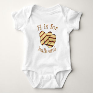 H är för HALLOUMI Cypriot Cheese Alphabet ABCs T Shirt