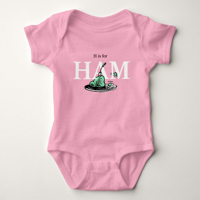 "H är för HAM" | Alfabetdesign T Shirt (Framsida)