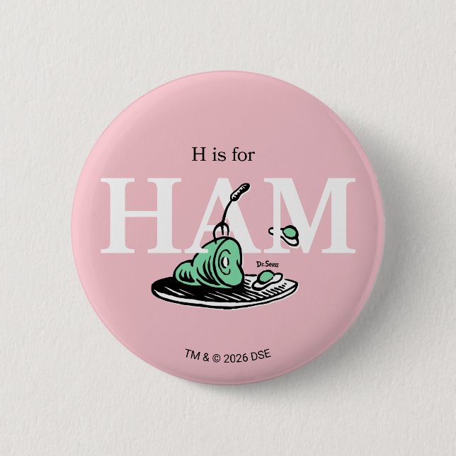 "H är för HAMN" | Alfabetdesign Knapp (Framsida)