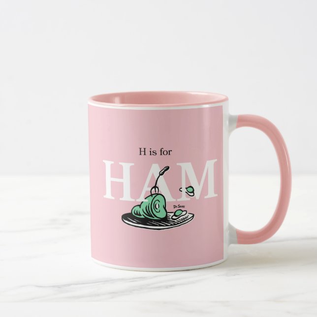 "H är för HAMN" | Alfabetdesign Mugg (Höger)