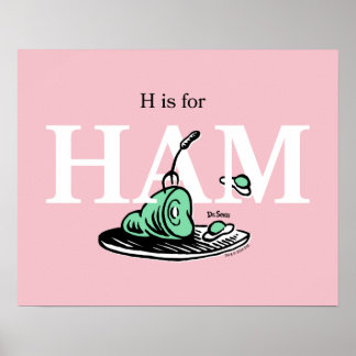 "H är för HAMN" | Alfabetdesign Poster