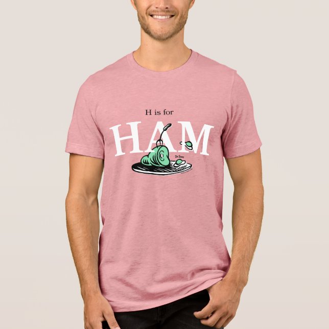 "H är för HAMN" | Alfabetdesign T Shirt (Framsida)