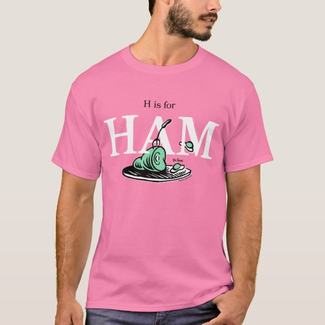 "H är för HAMN" | Alfabetdesign T Shirt (Framsida)