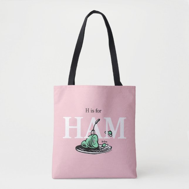 "H är för HAMN" | Alfabetdesign Tygkasse (Framsida)