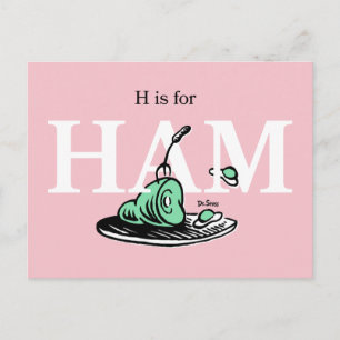 "H är för HAMN" Alfabetdesign Vykort