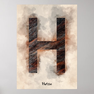 H är för häst poster