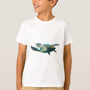 H är för Hawksbill Turtle T Shirt