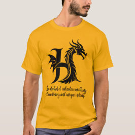 H är för Heart - Personlig H Alphabet T Shirt