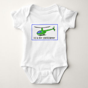 H är för helikopter t shirt