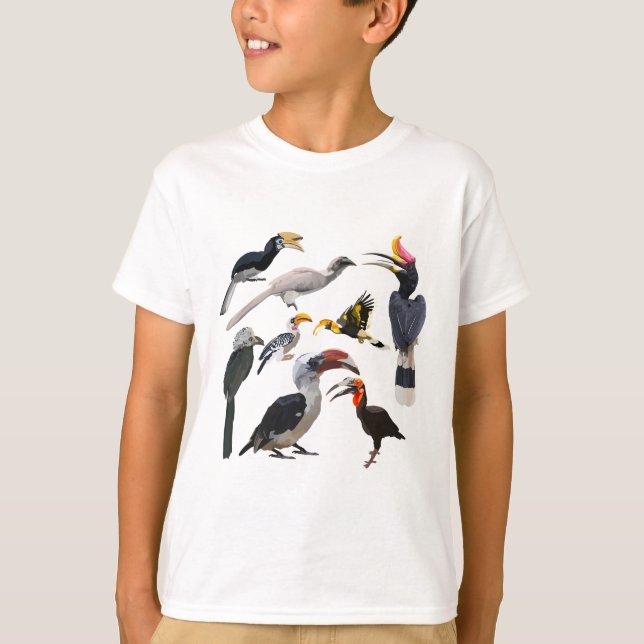 H är för Hornbill T Shirt (Framsida)