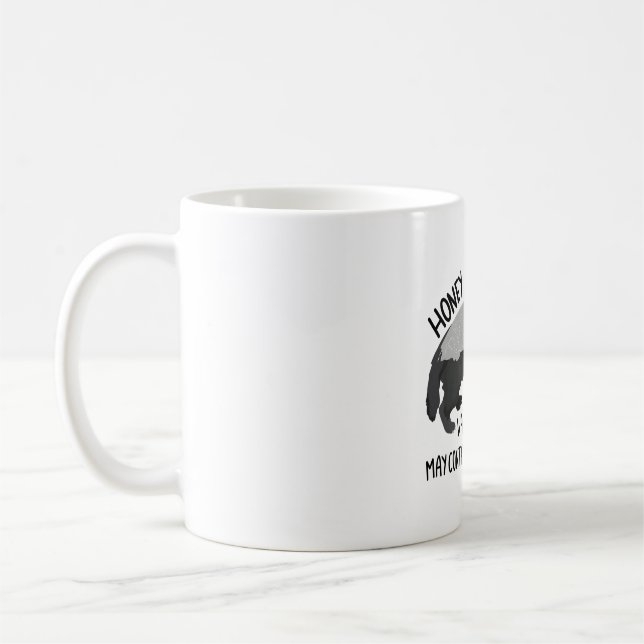 H är till Honey badger Kaffemugg (Vänster)