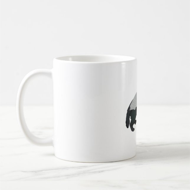 H är till Honey badger Kaffemugg (Vänster)
