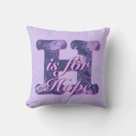 H är till Hope Lila Abstrakt Cushion Kudde
