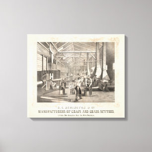 H.C. Redington & Company, Byggnad Insida Canvastryck