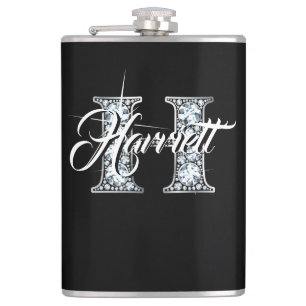 H Faux Diamond Monogram Fickplunta