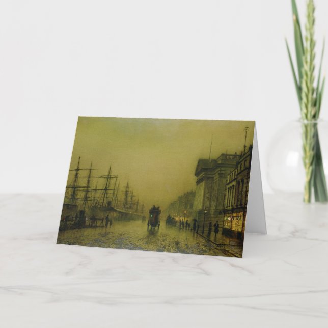 H för John Atkinson Grimshaw | Liverpool Kort (Framsida)