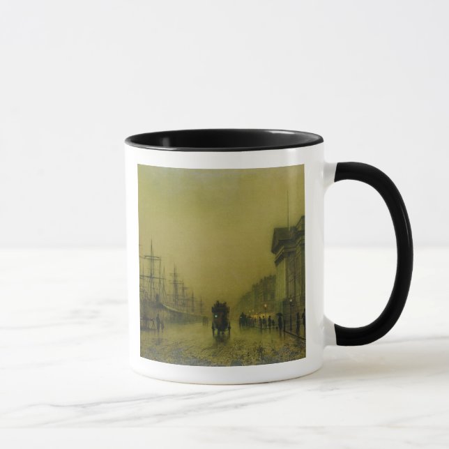 H för John Atkinson Grimshaw | Liverpool Mugg (Höger)