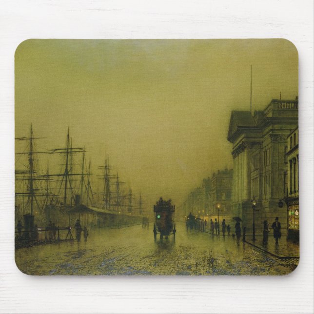 H för John Atkinson Grimshaw | Liverpool Musmatta (Framsidan)