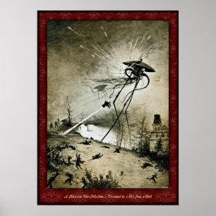 H G Wells Krig i jorden Poster 1