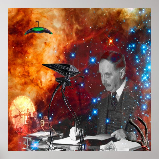 H.G. Wells Science fiction Poster (Framsidan)