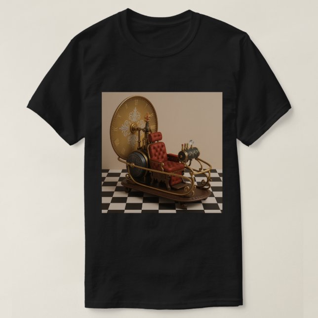 H. G. Wells' Time Maskin T Shirt (Design framsida)