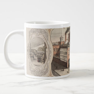 H. & H. Reiners Distillery Bygger i Brooklyn, Ny Jumbo Mugg