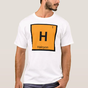 H - Halcyon Grekisk kemi Periodic Bord Symbol T Shirt